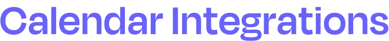 Google, Apple, and Outlook calendar logos